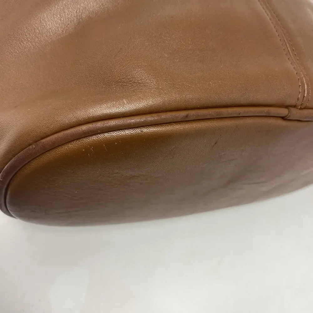Vintage Coach Worth Bag 4143 British Tan/brown Leather Made In USA